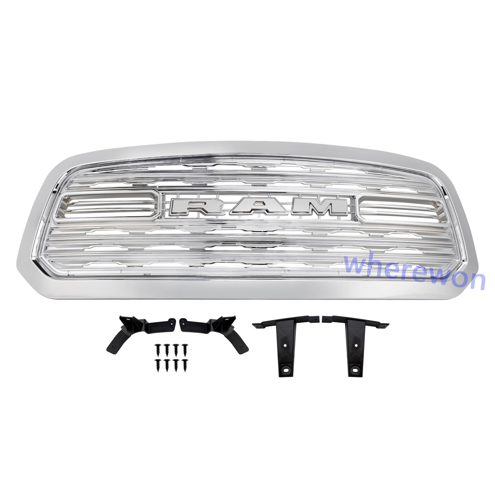 For 2013-2018 Dodge Ram 1500 Grill Limited Style Chrome Front Grille with Letter